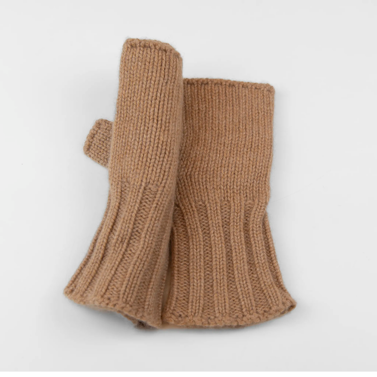 Manicotto treccia beige in 100% Cashmere morbido, particolarmente confortevole, pregiata manifattura, Made in Italy