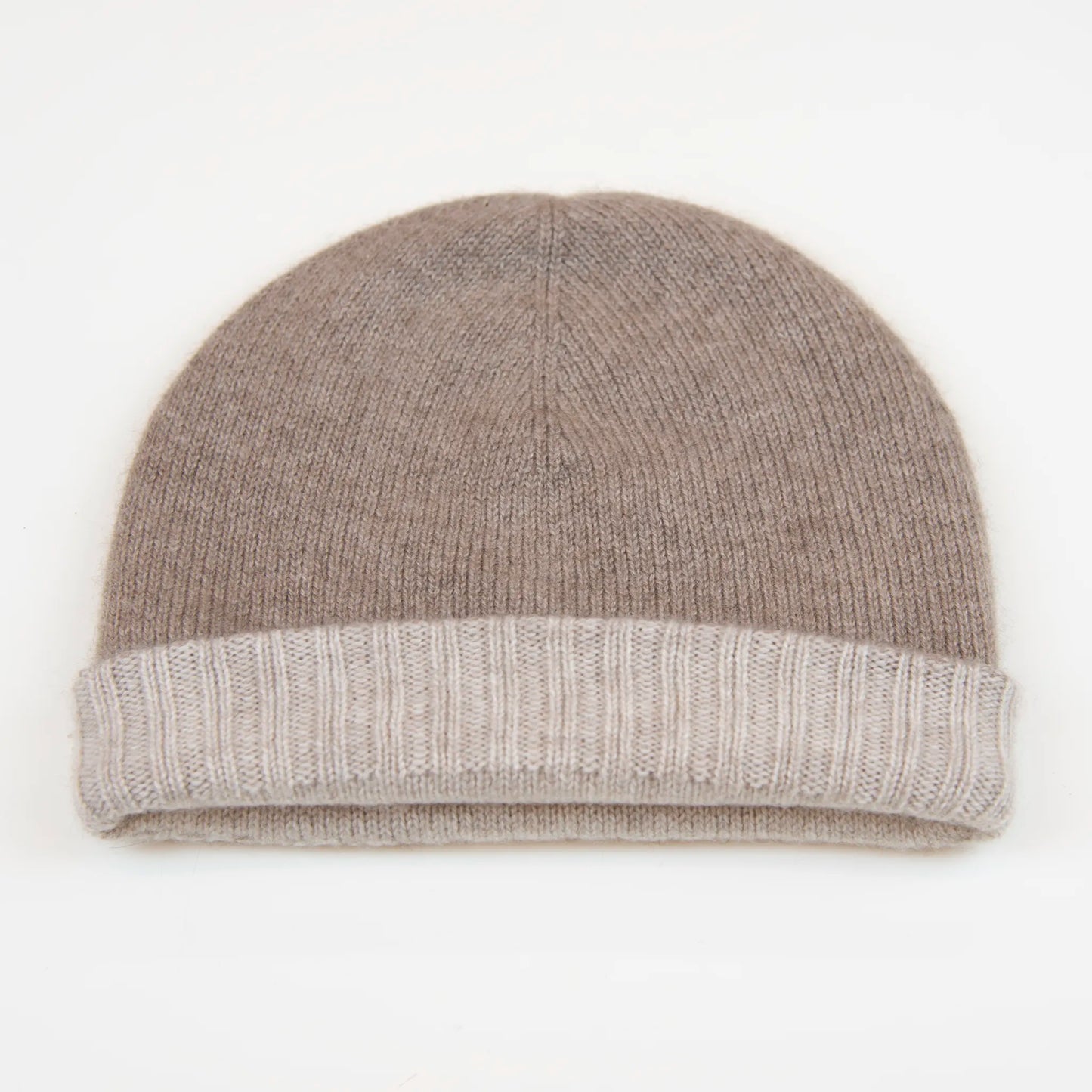 Cuffia double face in 100% cashmere