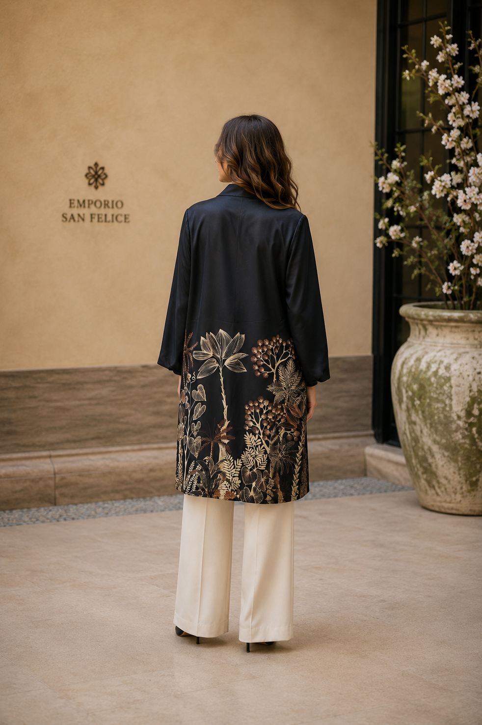 Cardigan “doppio tessuto - double face” Twill di Seta Made in Italy • Sete di Como •