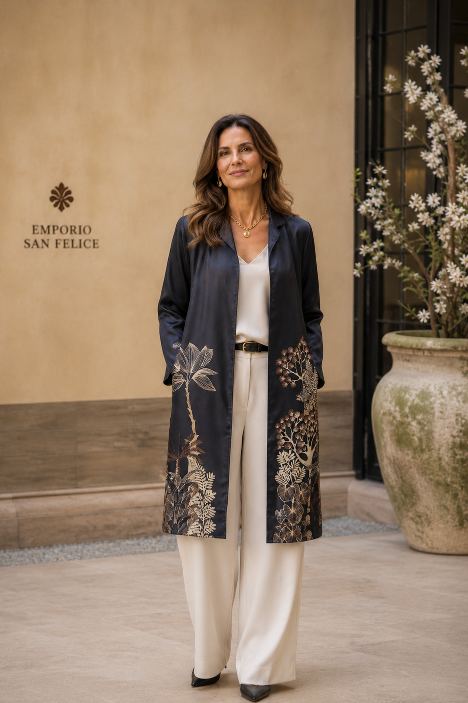 Cardigan “doppio tessuto - double face” Twill di Seta Made in Italy • Sete di Como •