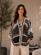Kimono corto in Twill di Seta Made in Italy - Sete di Como -