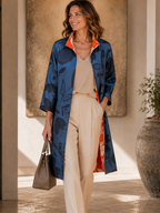 Cardigan “doppio tessuto - double face” Twill di Seta Made in Italy • Sete di Como •