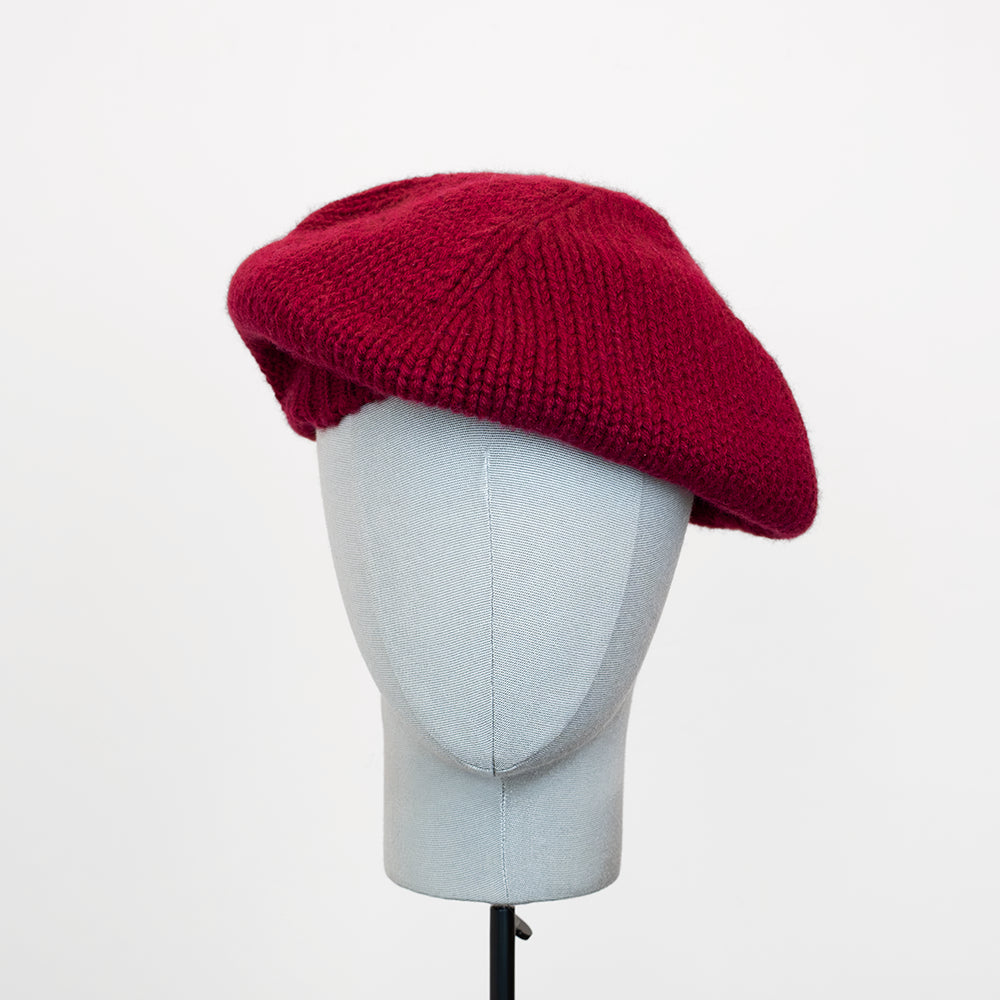 100% cashmere beret