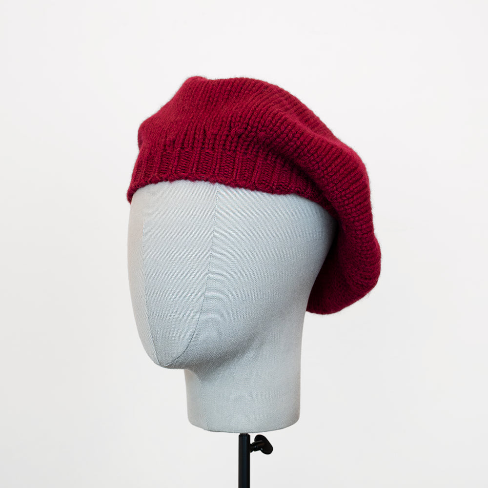100% cashmere beret