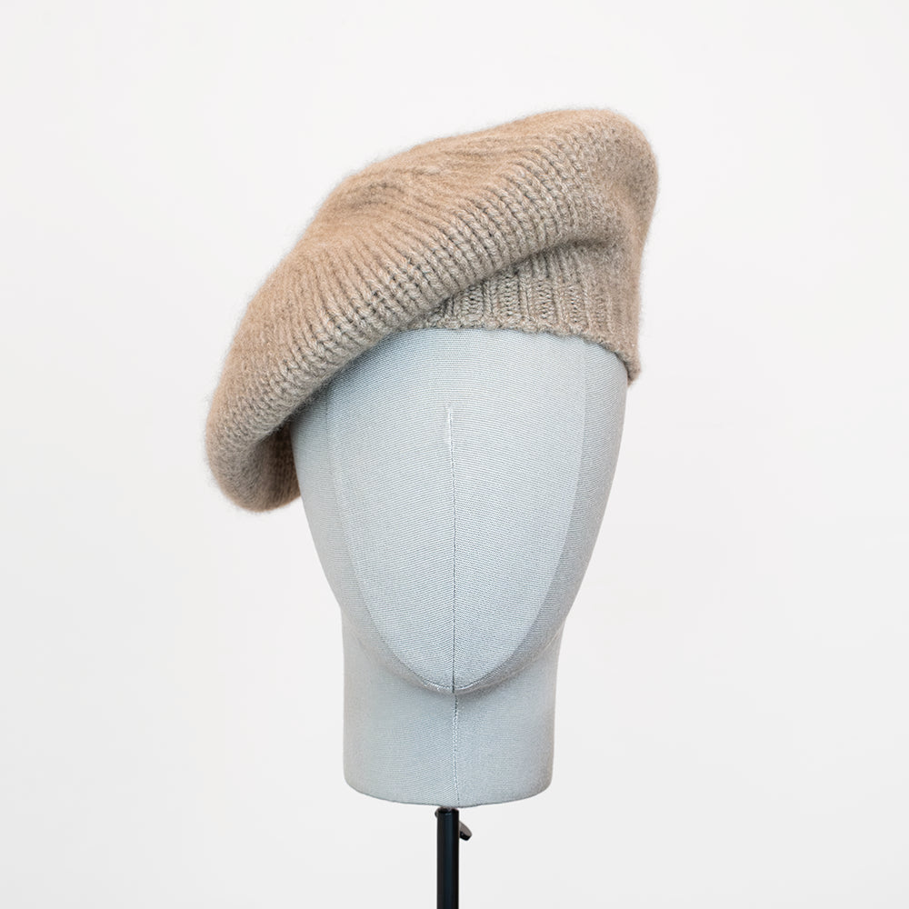 100% cashmere beret