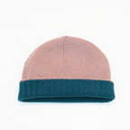 Cuffia double face in 100% cashmere