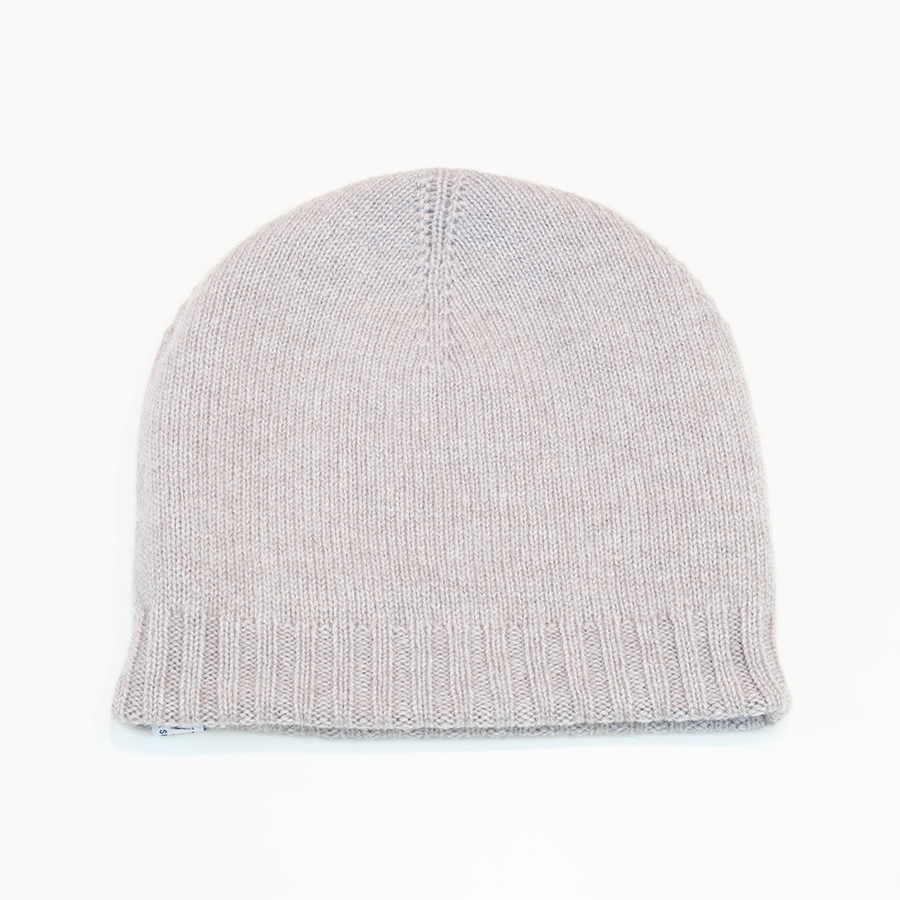 Cuffia double face in 100% cashmere