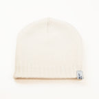 Cuffia doubleface panna e beige in 100% Cashmere, Made in Italy. Pratica e versatile, può essere indossata con o senza risvolto. Trama rasata e pregiata manifattura per una vestibilità confortevole e di qualità.