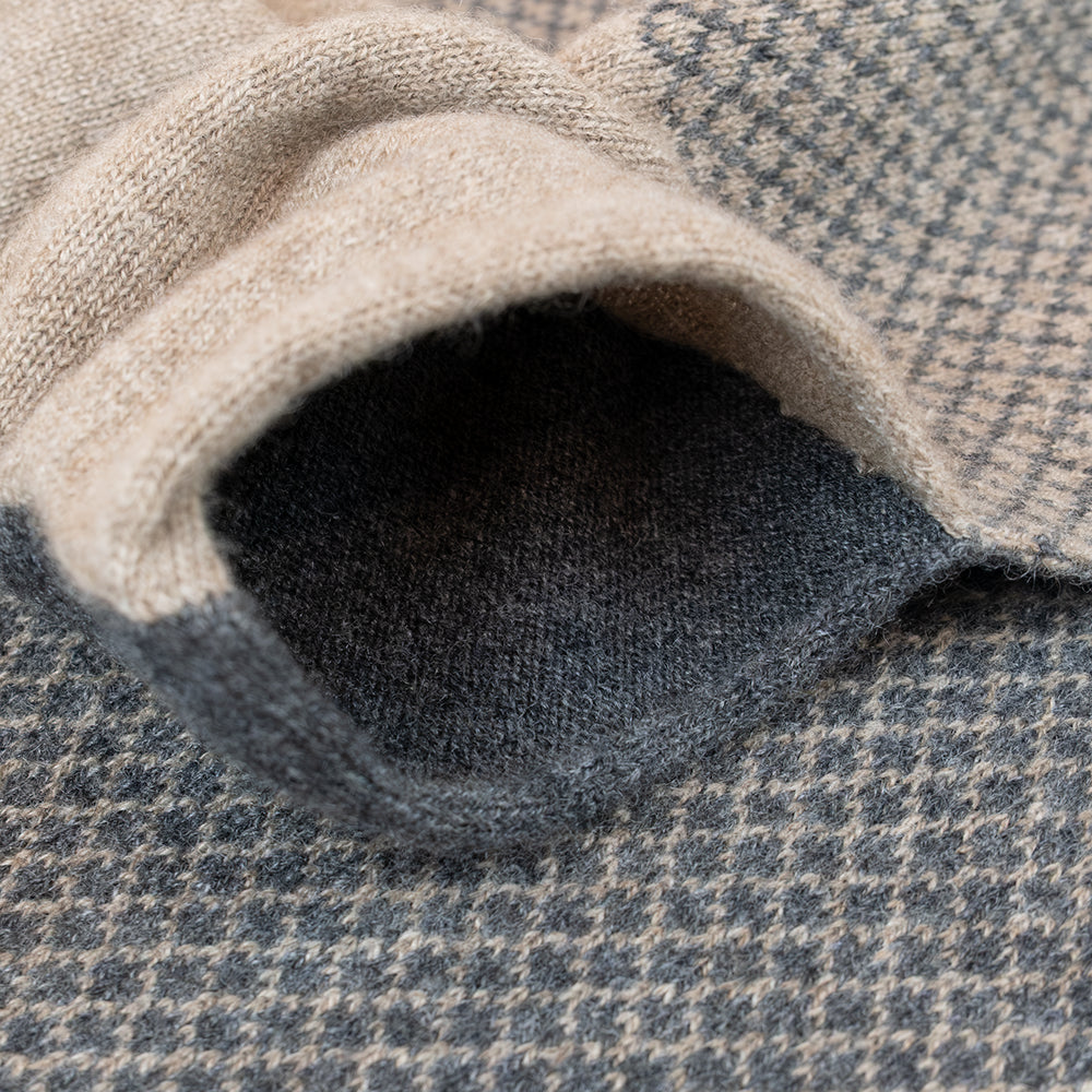 Sciarpa magica rasata 100% cashmere