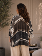 Kimono corto in Twill di Seta Made in Italy - Sete di Como -