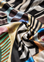 Kimono corto in Twill di Seta Made in Italy - Sete di Como -