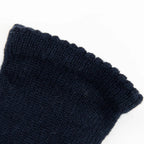 Guanto da donna blu in 100% Cashmere, morbido e confortevole, Made in Italy di pregiata manifattura artigianale.