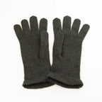Guanto da donna verde in 100% Cashmere, morbido e confortevole, Made in Italy di pregiata manifattura artigianale.