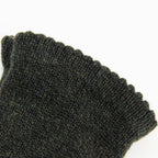 Guanto da donna verde in 100% Cashmere, morbido e confortevole, Made in Italy di pregiata manifattura artigianale.