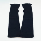 Manicotto lungo rasato in 100% cashmere