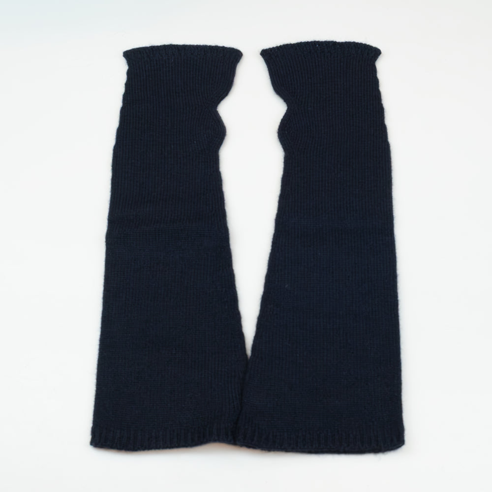 Manicotto lungo rasato in 100% cashmere