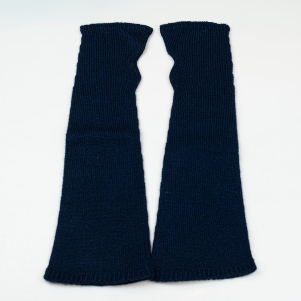 Manicotto lungo rasato in 100% cashmere