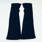 Manicotto lungo rasato in 100% cashmere