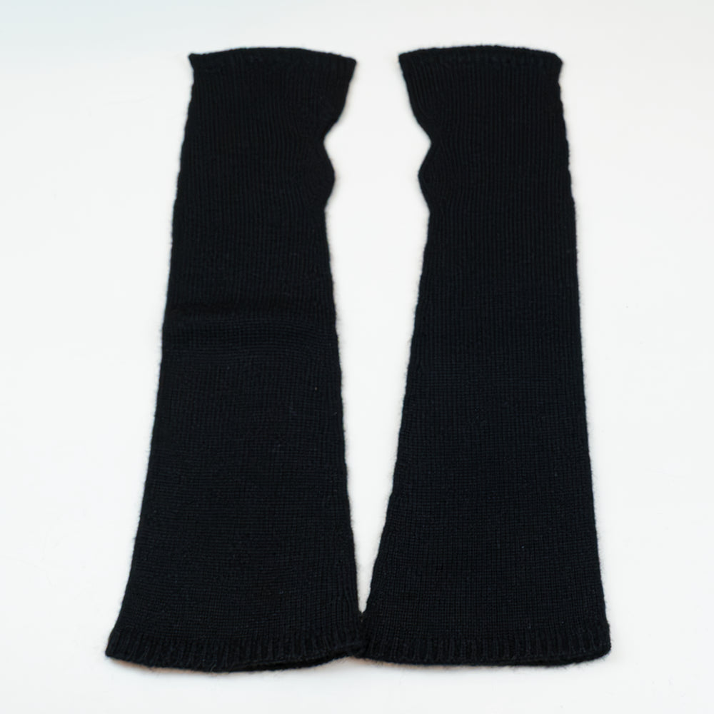 Manicotto lungo rasato in 100% cashmere