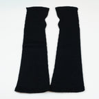 Manicotto lungo rasato in 100% cashmere