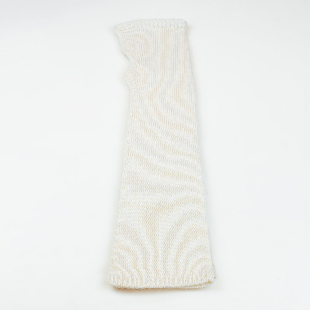 Manicotto lungo rasato in 100% cashmere