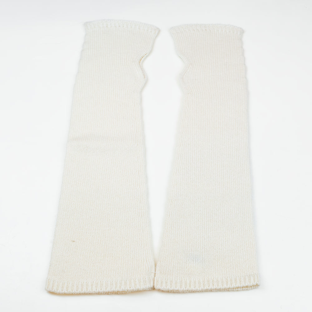 Manicotto lungo rasato in 100% cashmere