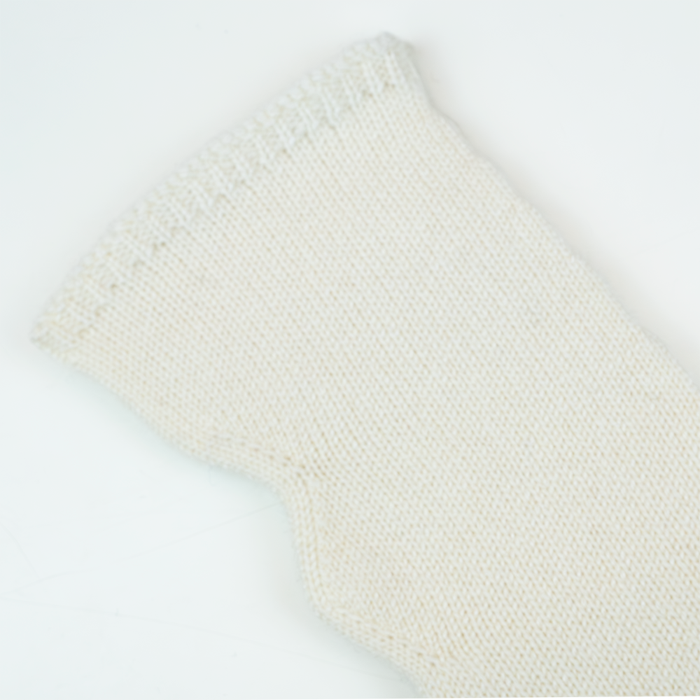 Manicotto lungo rasato in 100% cashmere