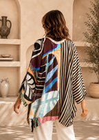 Kimono corto in Twill di Seta Made in Italy - Sete di Como -