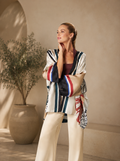 Kimono corto in Twill di Seta Made in Italy - Sete di Como -