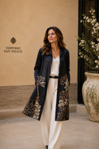 Cardigan “doppio tessuto - double face” Twill di Seta Made in Italy • Sete di Como •