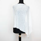 Mantellina in 100% Lino bianca, Made in Italy, praticità e comfort con tre diverse vestibilità per ogni esigenza.