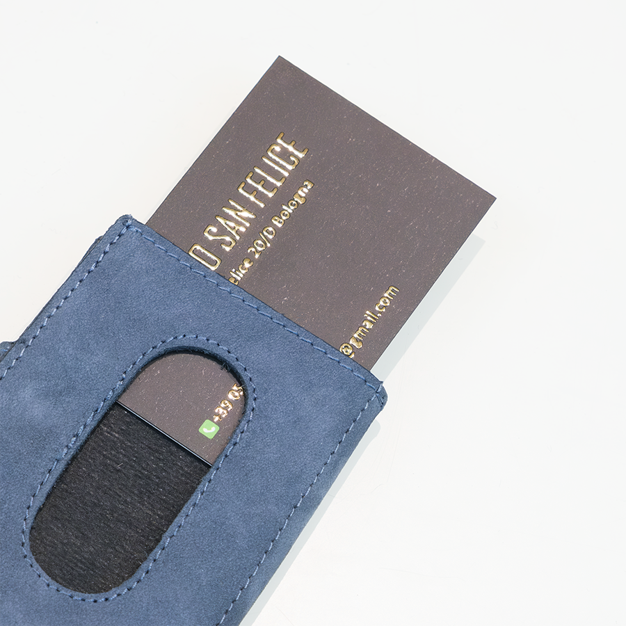 Mini woven smart wallet