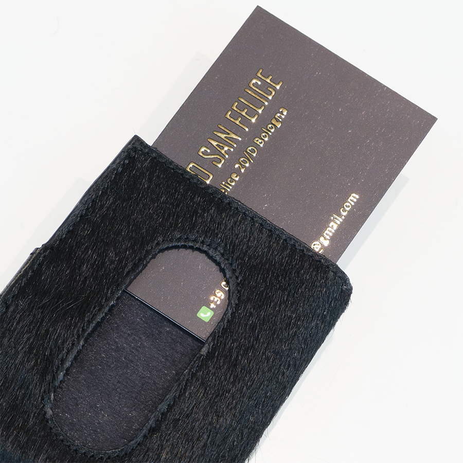 Mini studded smart wallet