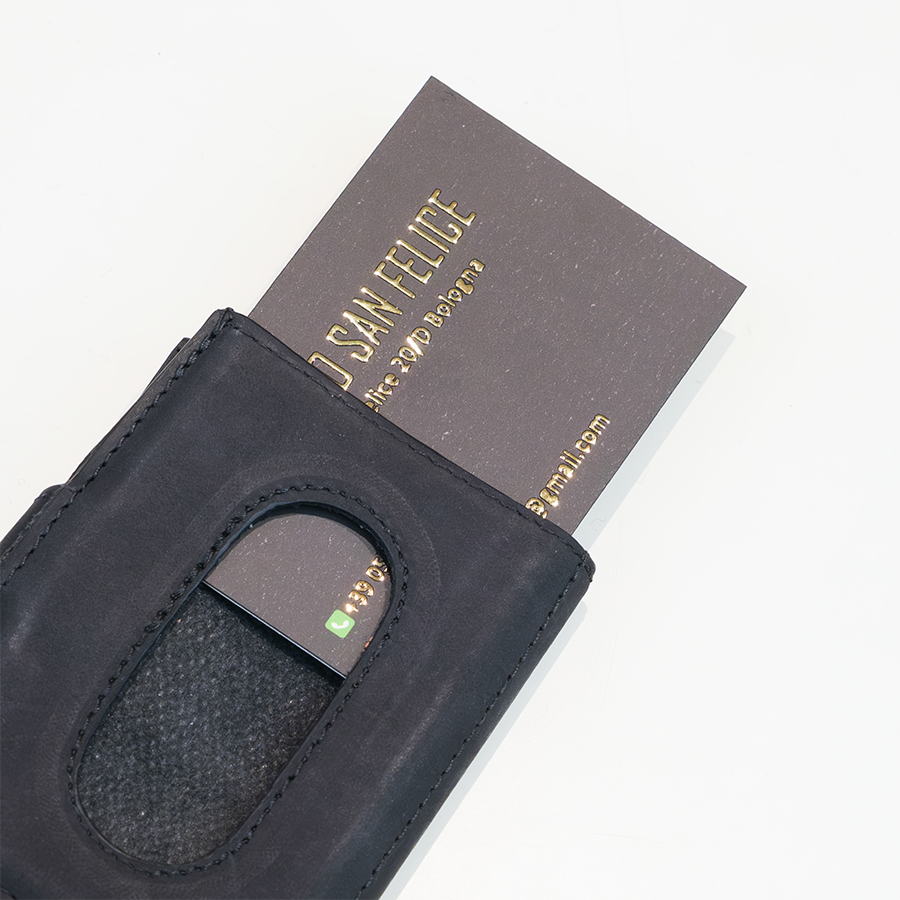 Mini woven smart wallet