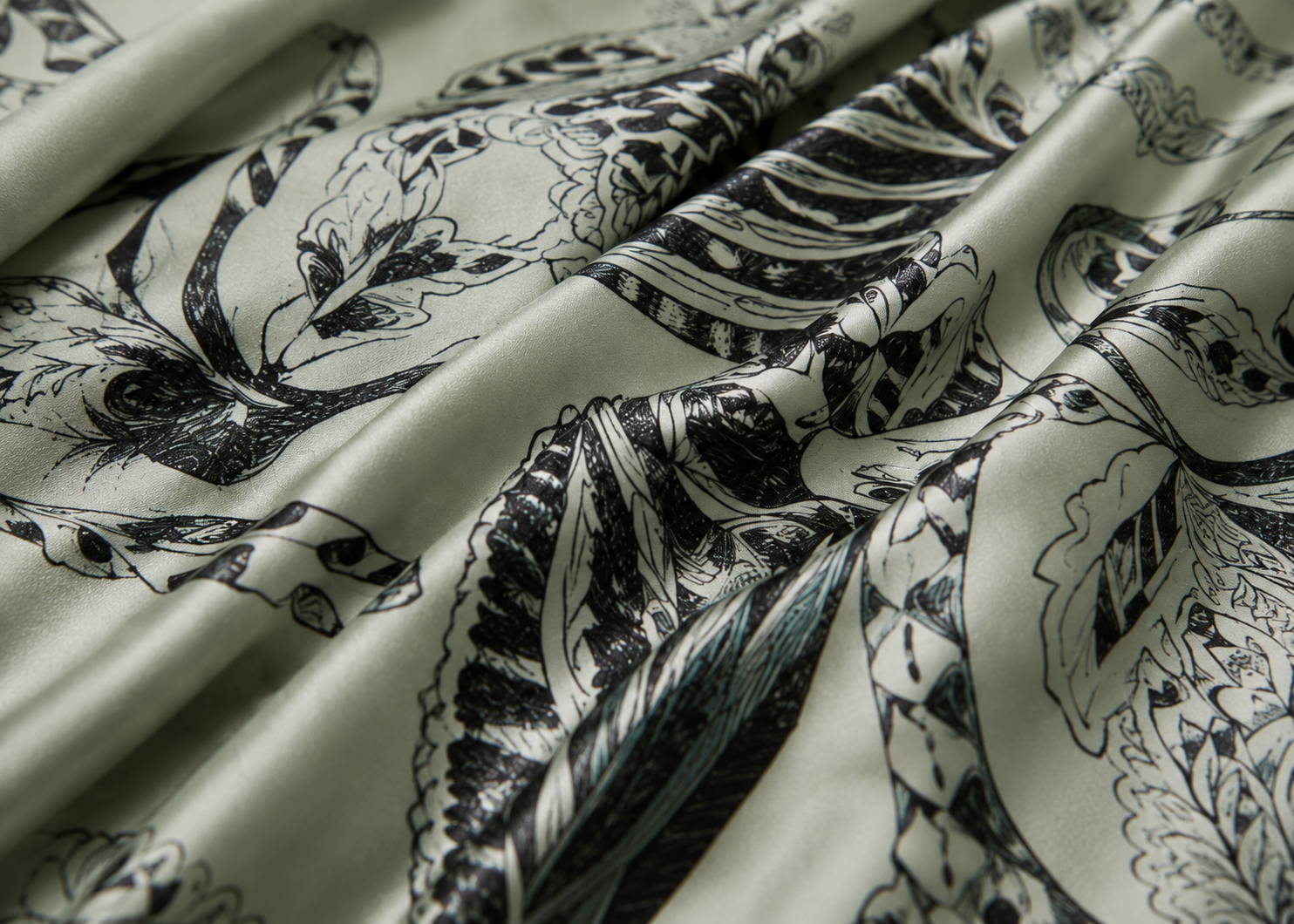 Kimono lungo in Twill di Seta Made in Italy - Sete di Como -