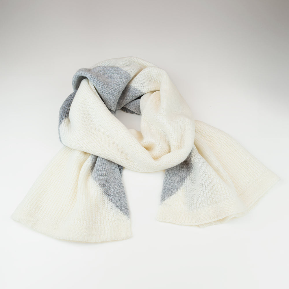 Sciarpa rombo in 100% cashmere