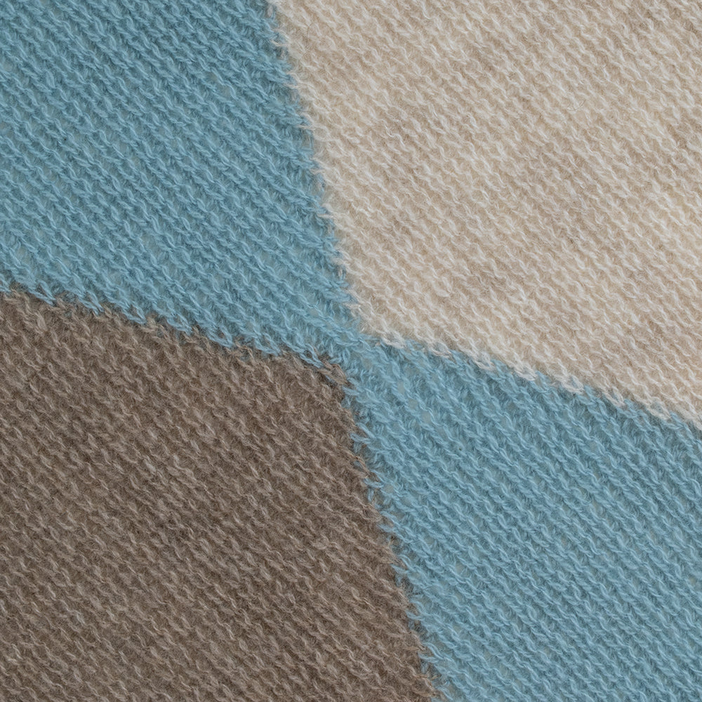 Sciarpa rombo in 100% cashmere