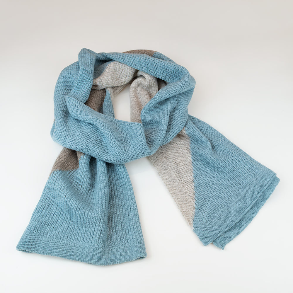 Sciarpa rombo in 100% cashmere