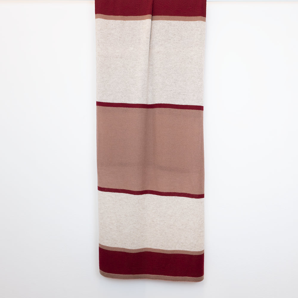 Sciarpa righine in 100% cashmere