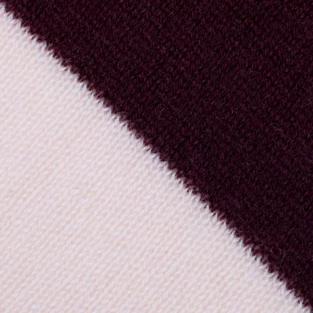 Sciarpa righe in 100% cashmere