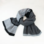 Sciarpa righine in 100% cashmere