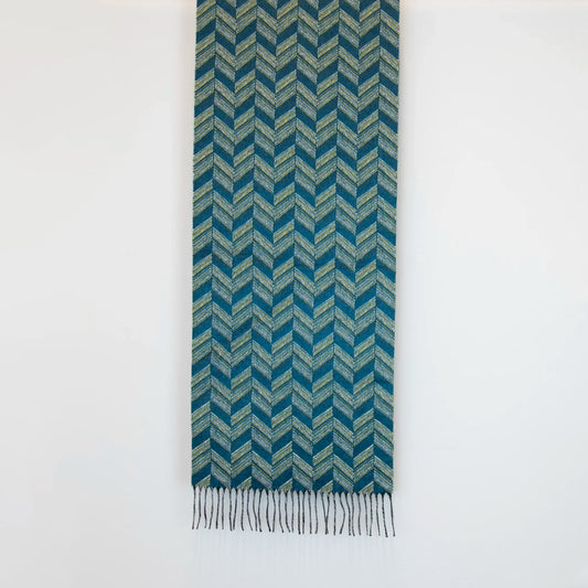 Sciarpa fluo in cashmere e seta