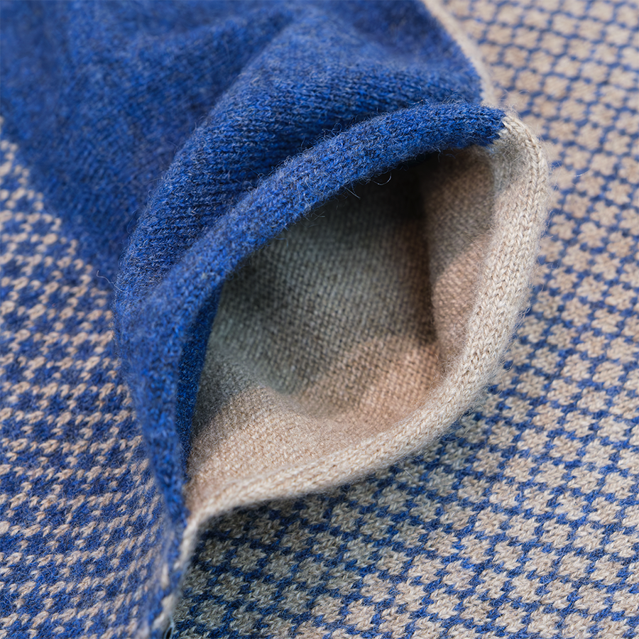 Sciarpa magica rasata 100% cashmere