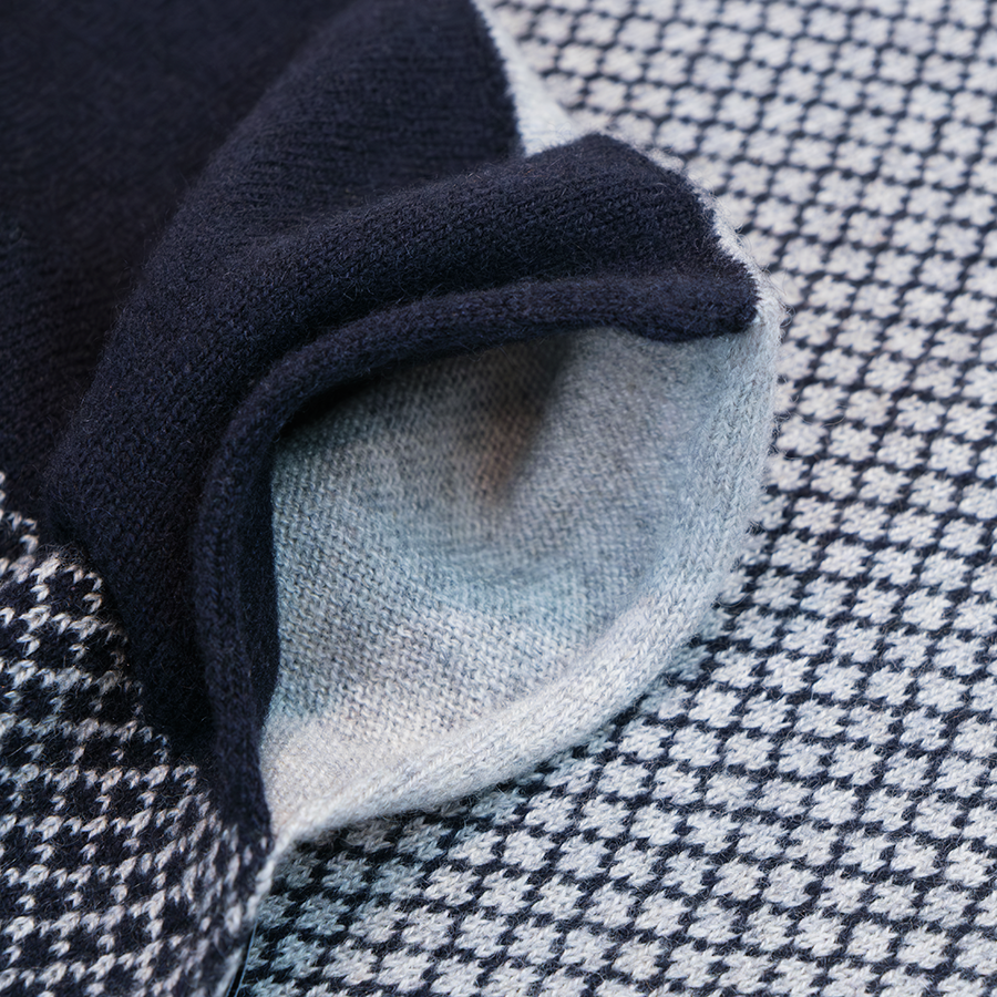 Sciarpa magica rasata 100% cashmere