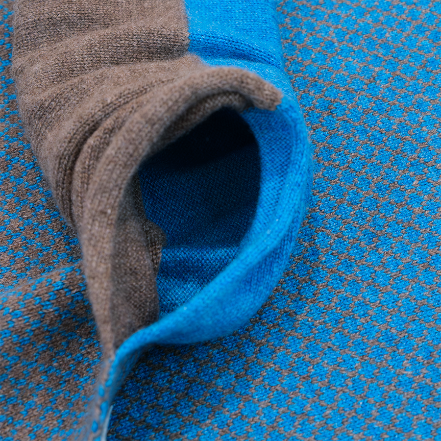 Sciarpa magica rasata 100% cashmere